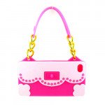 Wholesale iPhone 4S 4 Flower Handbag (Pink - Hot Pink)